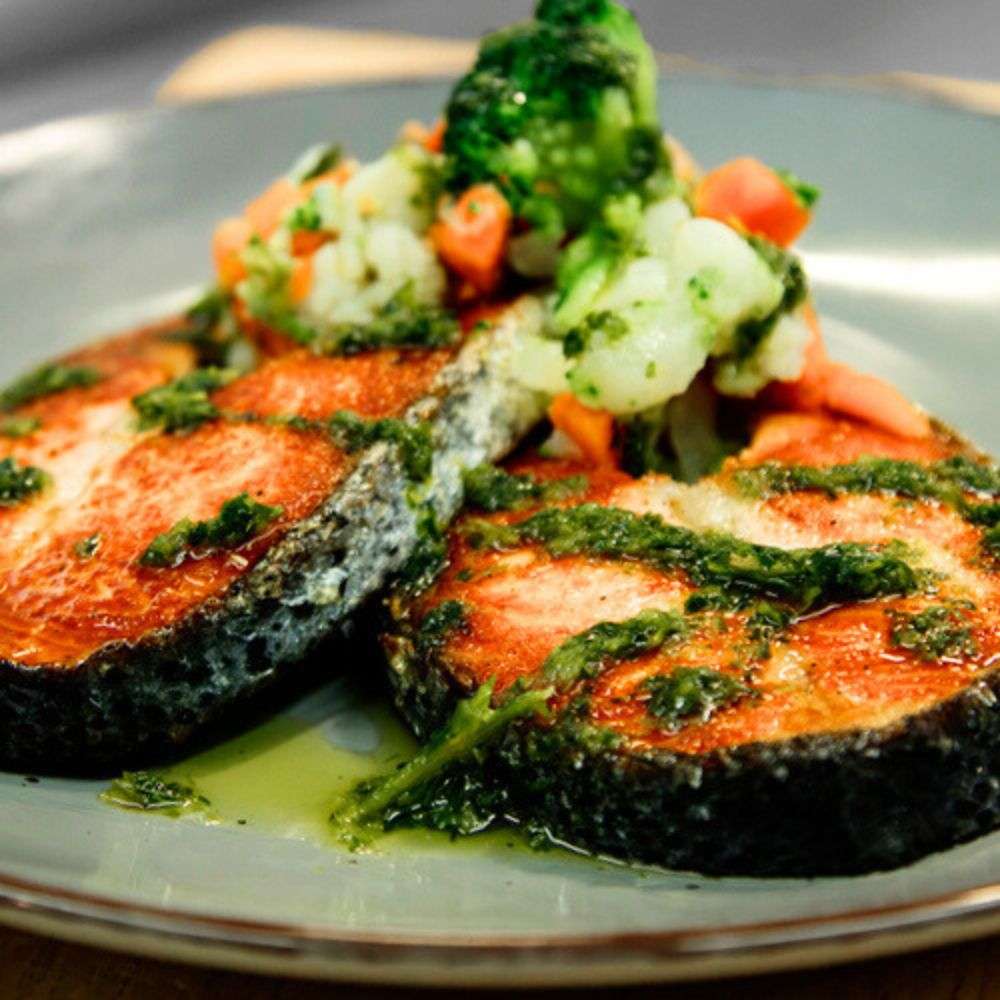 Salmón a la plancha